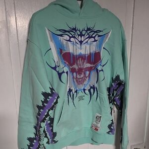 Gunzinii Demon Hoodie In Mint, Size Small